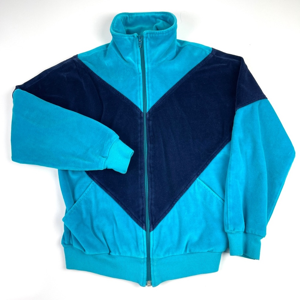 Vintage Women’s Velvet Zip Up Hoodie Size S